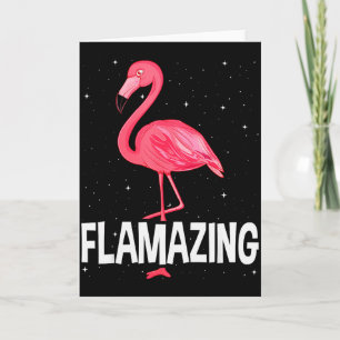 Flamazing Nk Flamingo Novelty Flamingo Lover Funny Card
