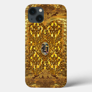 Flambeau Elegant Damask Monogram iPhone 13 Case