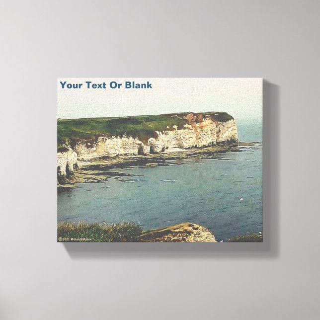 Flamborough Head Chalk Cliffs Canvas Print (Front)