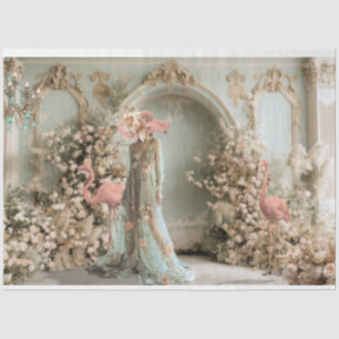 Flamboyance, Elegant Lady, Flamingo & Floral  Tissue Paper