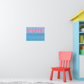 Flamboyance of Flamingos Poster