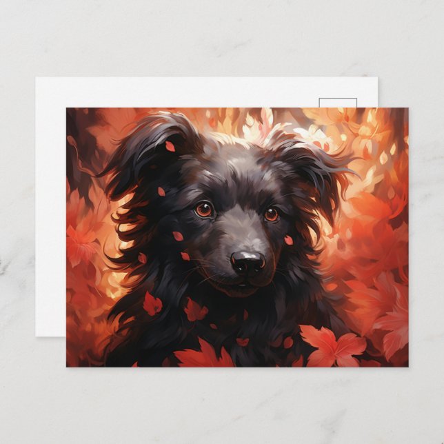 Flamboyant Dog Postcard (Front/Back)