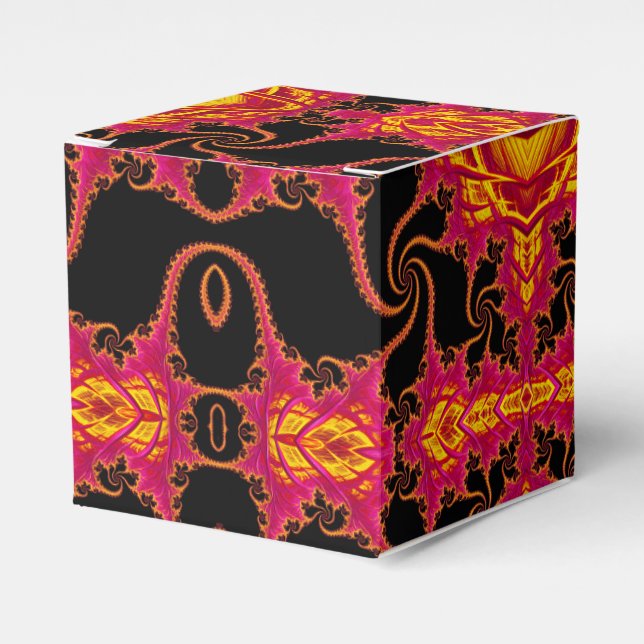 Flamboyant fractal favor box (Front Side)