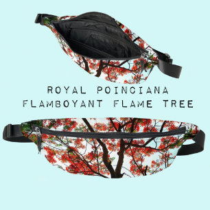 Flamboyant Royal Poinciana Tree Botanical Fanny Pack