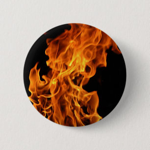 Flame 2 Inch Round Button