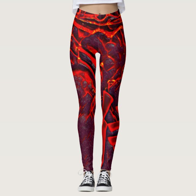 Flame Airbrush Leggings (Front)