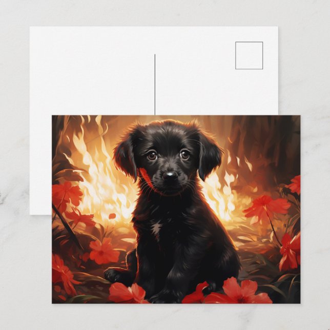 Flame and Petals Postcard (Front/Back)