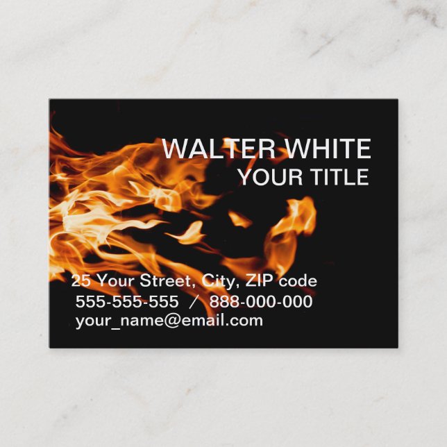 Flame Business Card (Front)