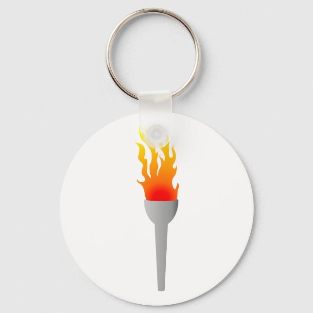 flame flames torch keychain (Front)