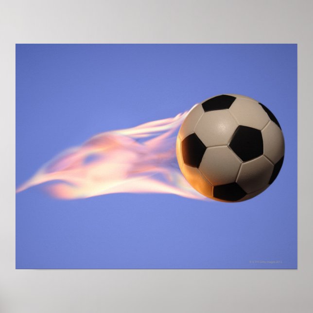 Flame Football Poster (Front)