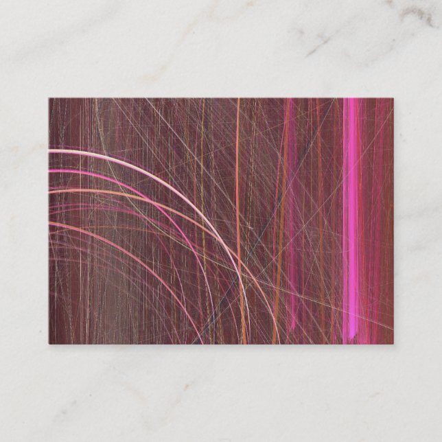 Flame Fractal 02 Business Card (Front)