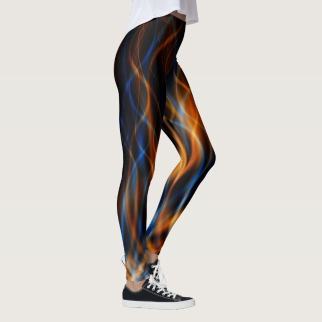Flame Fractal Leggings (Right)