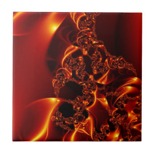 Flame fractal tile