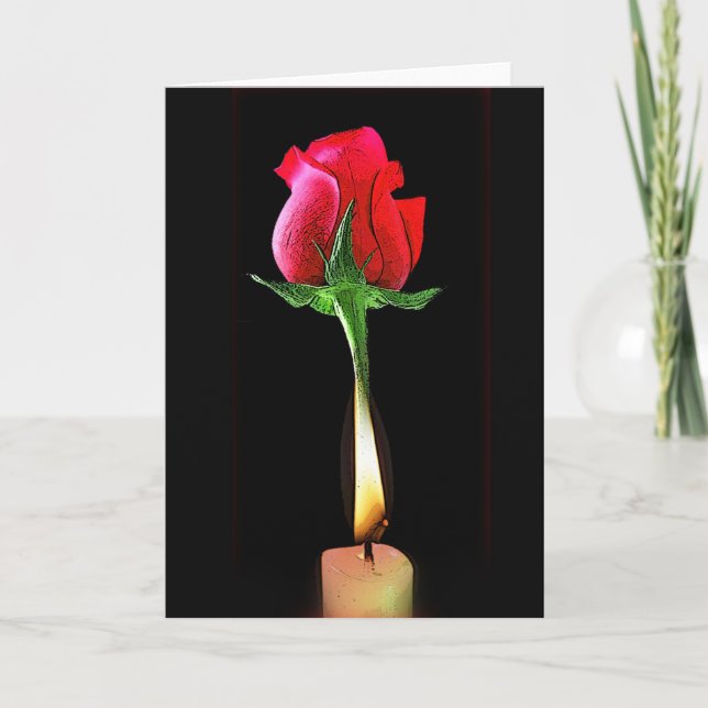 Flame Heart Card by Gregory Gallo (Front)