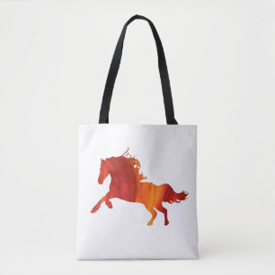 Flame Horse Tote Bag