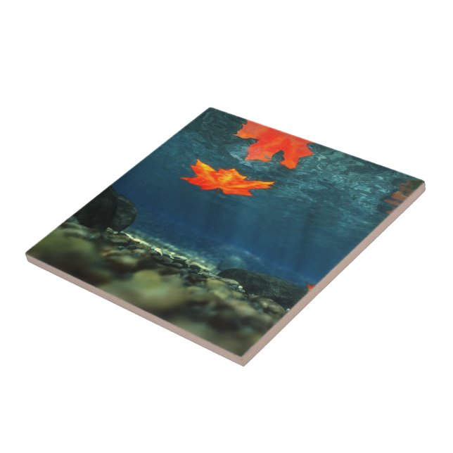 Flame in the Water Decorative Tile (Side)