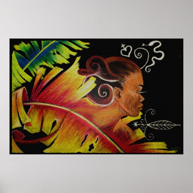 Flame IV Mosaic II Canvas Poster (Front)