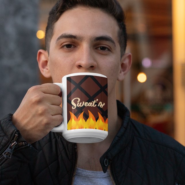 Flame Kissed Steak Grilling Large Coffee Mug (Creator Uploaded)