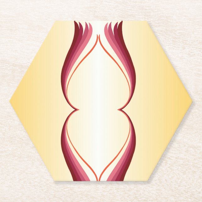 Flame Lily Paper Coaster (Front)