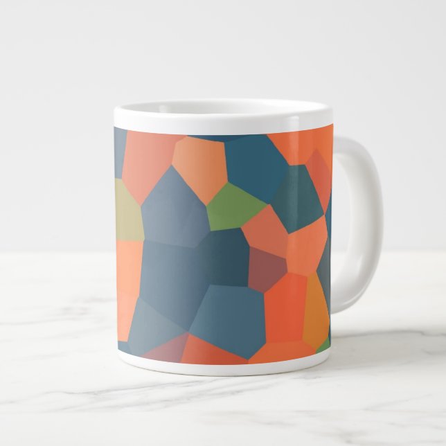 Flame, Midnight, Green Jumbo Mug (Front Right)