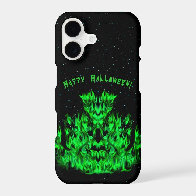 Flame Monster in The Starlight Sky iPhone Case (Back)