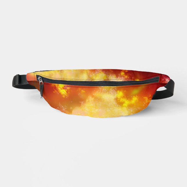 Flame Night Sky  Fanny Pack (Front)