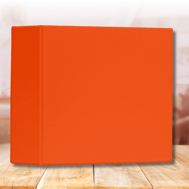 Flame Orange Solid Colour | Classic | Elegant Binder (Creator Uploaded)