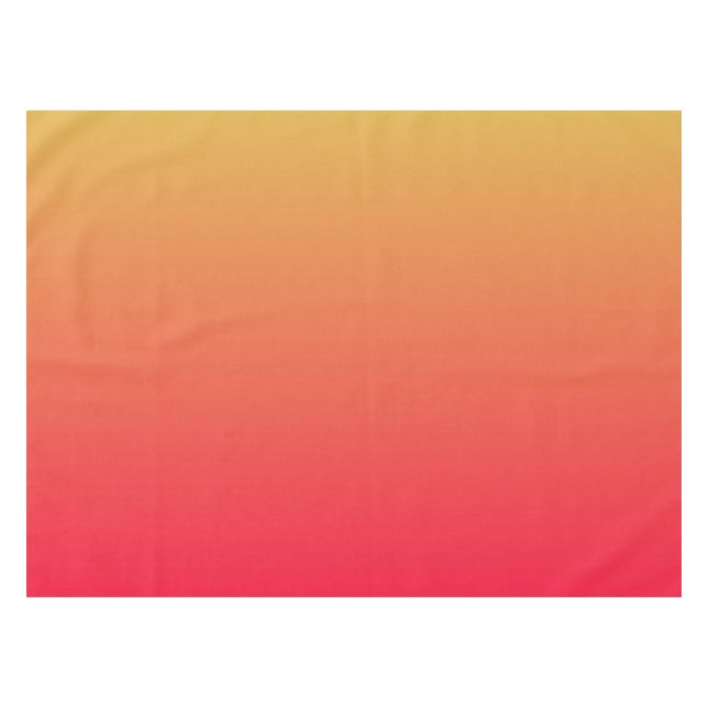 Flame red and yellow ombre tablecloth (Front (Horizontal))