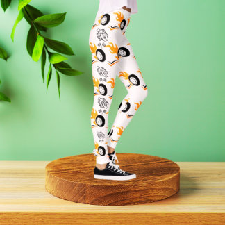 Flame Rider Moto Leggings