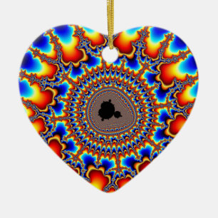 Flame Ring Ceramic Ornament