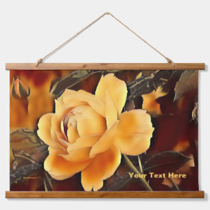 Flame Rose Hanging Tapestry