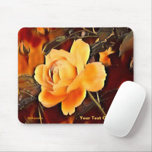 Flame Rose Mouse Pad