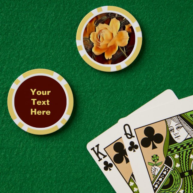 Flame Rose Poker Chips (Poker Table (Double))