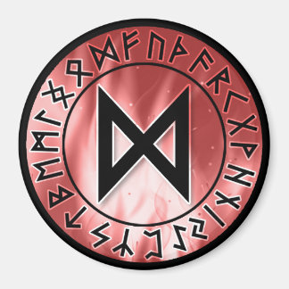 Flame Runes, Red [24. Dagaz] Magnet