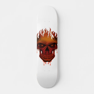 Flame Skull Skateboard