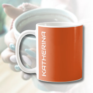Flame Solid Colour   Classic Personalized  Coffee Mug