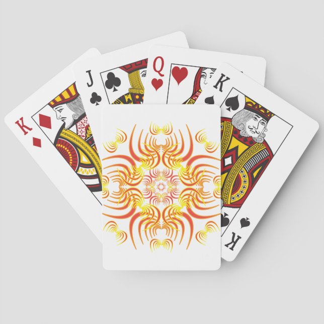 Flame Spikes Playing Cards (Back)