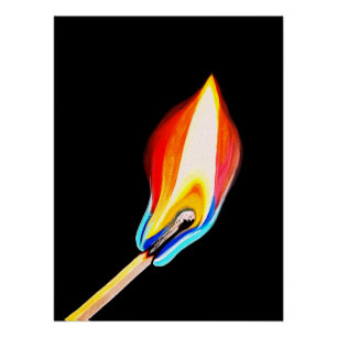 Flame Symbol of Passion, Energy & Creativity Poster