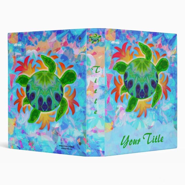 Flame Turtle Customizable Art Binder (Background)