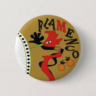 Flamenco 2 Inch Round Button
