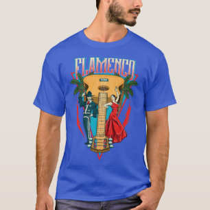 Flamenco Dance Spanish Dancing Style Fun Music Gui T-Shirt