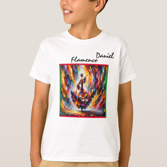 Flamenco Dancer Boy's  T-Shirt (Front)