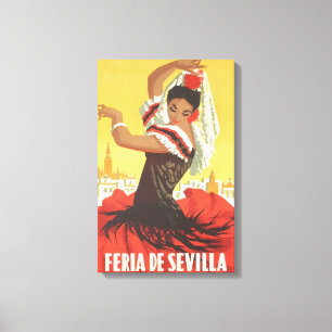 Flamenco dancer canvas print