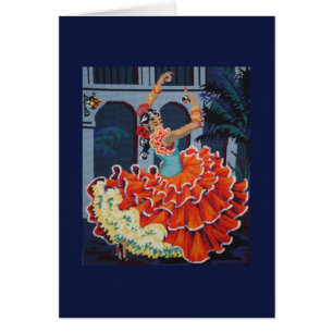 Flamenco Dancer Card