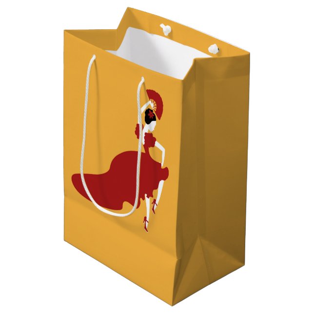 Flamenco Dancer Gift Bag (Front Angled)