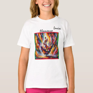 Flamenco Dancer Girl's T-Shirt