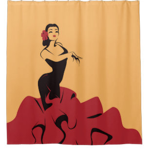 flamenco dancer in a spectacular pose