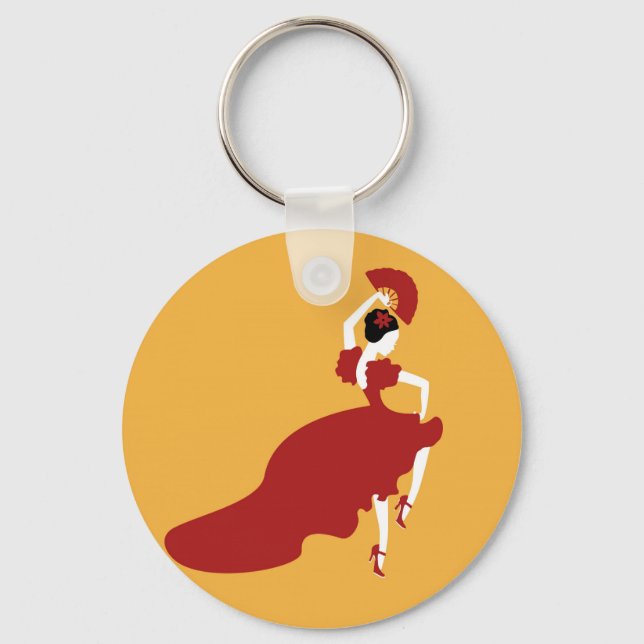 Flamenco Dancer Keychain (Front)