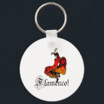 Flamenco Dancer Keychain<br><div class="desc">Colourful Spanish Flamenco Dancer with the word Flamenco underneath</div>