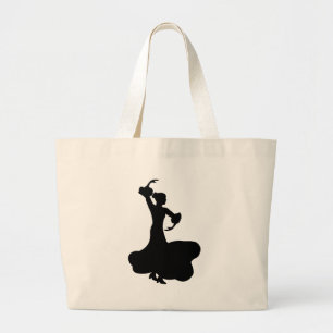 Flamenco Dancer Large Tote Bag